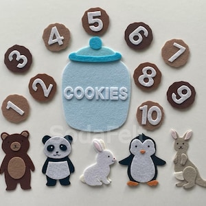 Felt Story Set: Who Stole the Cookie, Flannel Board Game image 2