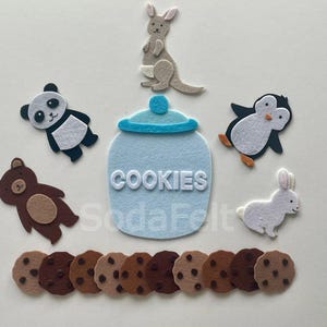 Felt Story Set: Who Stole the Cookie, Flannel Board Game image 1