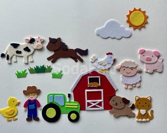 Old MacDonald Felt Story Set: Farm Animals Flannel Board