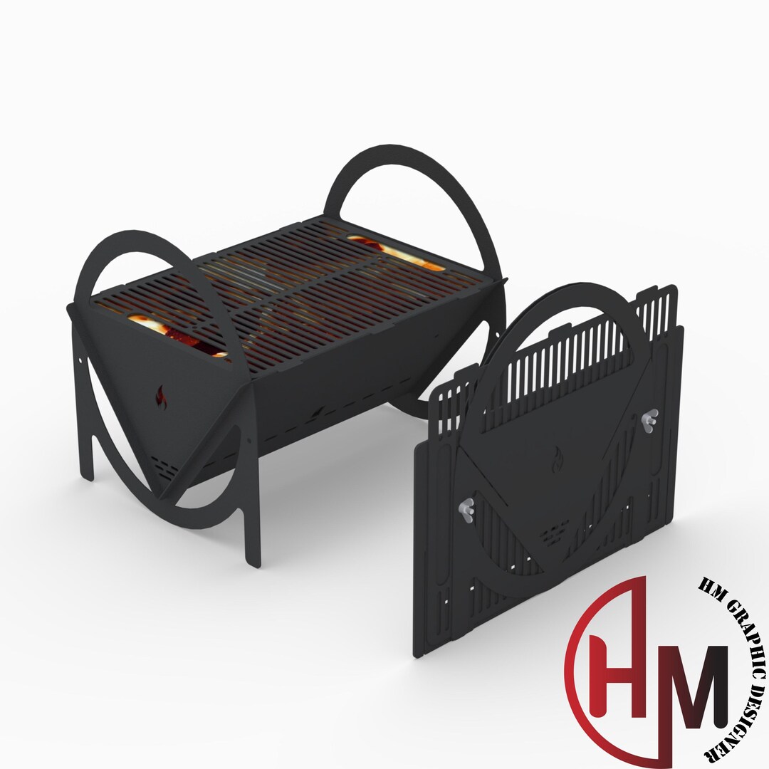 Triangle Fire Pit BBQ Grill Dxf File | Cnc Plasma Laser Cut Ready - Etsy