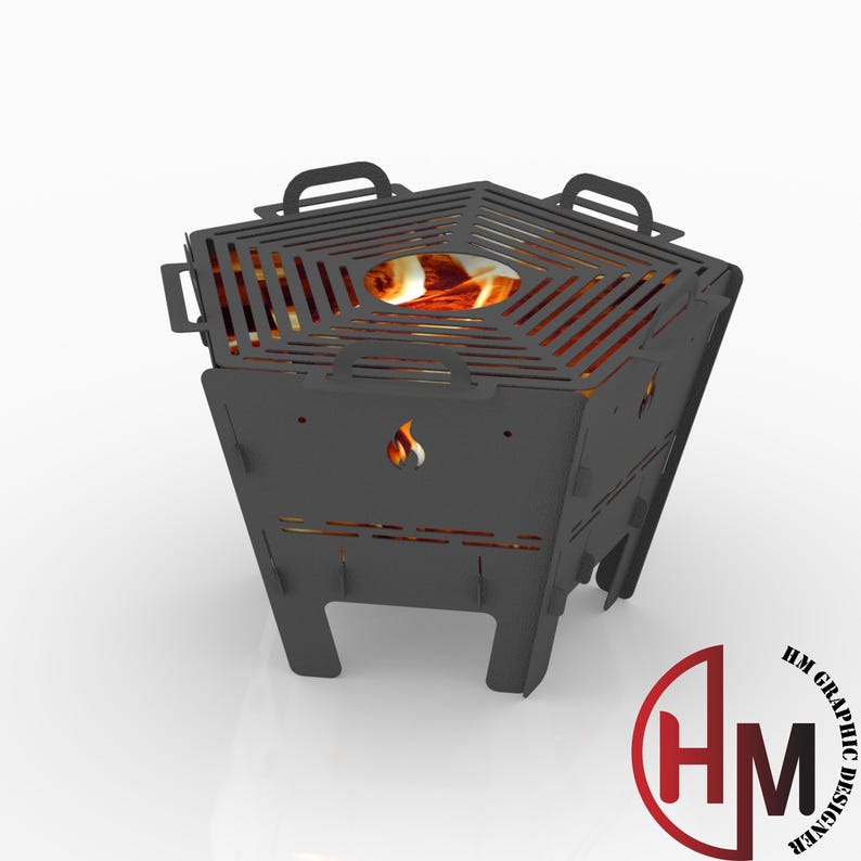 Pentagonal Fire Pit DXF File – CNC / Laser / Plasma Cut Ready - Etsy