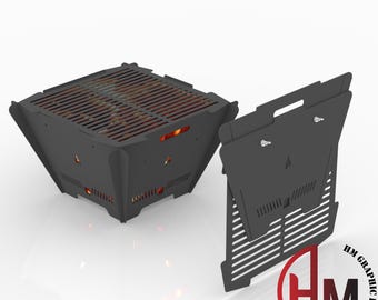 Square Fire Pit DXF Files – CNC / Laser / Plasma Cut Ready