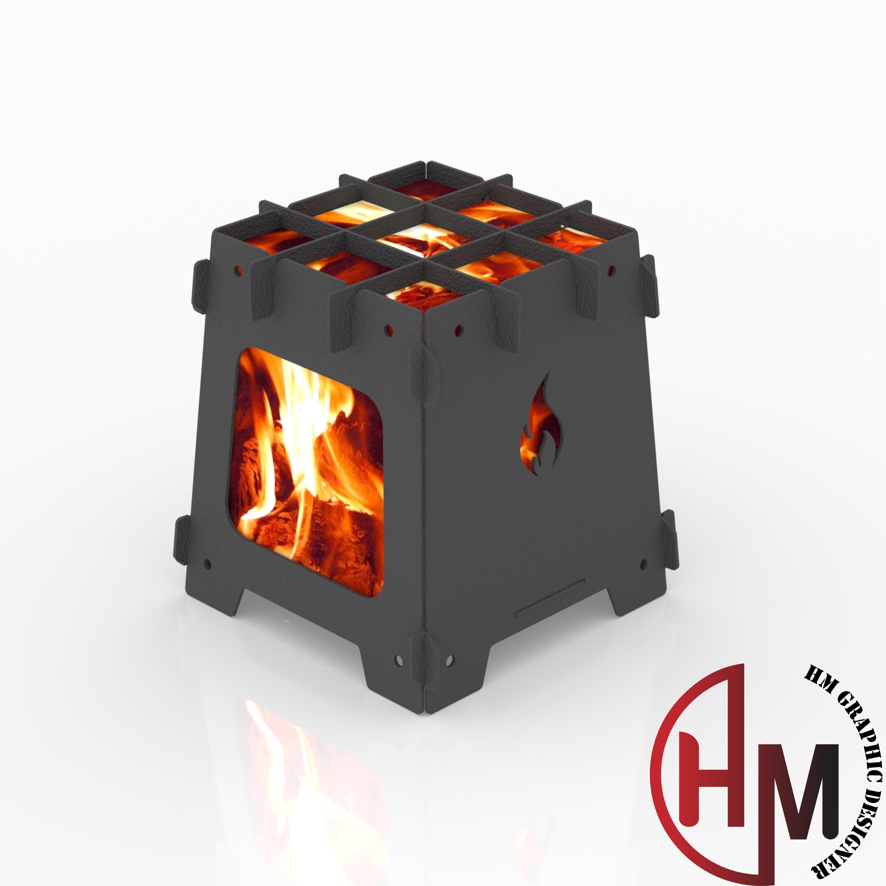 Portable Small Fire Portable Mini Fire Pit DXF File – CNC / Laser / Plasma Cut Ready - Etsy