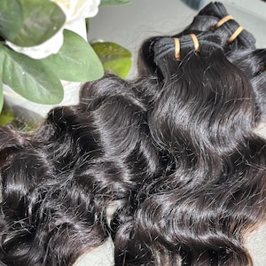 100% Raw Authentic South Indian Wavy bundles, Unprocessed Human Hair 14&quot;-28&quot; (1pc)