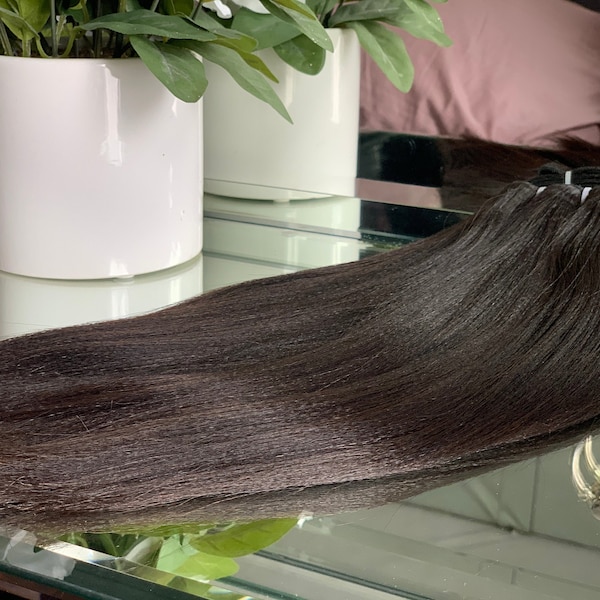 Light Yaki "Relaxed Romance Wefts" Bundles, 100% Virgin Remy Human Hair. 14"-26" (1pc)