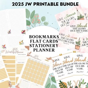 2025 JW Printable Bundle_2025 Jahrestext_Psalm 96:8_JW Lesezeichen_JW Flache Karten_JW Brief Bündel_JW Planer_JW Souvenirs_JW Karten