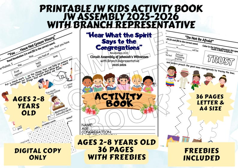 2025-2026 Assembly Activity Book_printable JW Kids (2-8 Yrs Old) JW ...