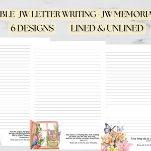 Cartas de los TJ para imprimir en memoria de 2025_Juego de papelería para la campaña de los TJ: 6 diseños, con y sin líneas, tamaño A4, A5 y carta_LUCAS 22:19
