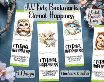 JW Kids Bookmarks, Eternal Happiness 2026 (Printable PDF)
