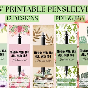 JW Printable Pensleeves_12 Designs_JW Gifts & JW Souvenirs