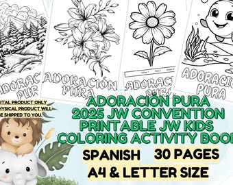 JW Kids Spanish Coloring Book: 2025 Convention Activity (Digital Download)