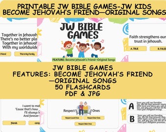 JW Kinder druckbare Bibelspiele - JW Werde ein Freund des Herrn - Original-Lieder