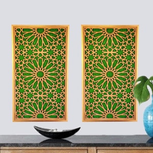 Moroccan Decorative panels ,Islamic Wooden Wall Mural,wood screen ,Bohemian Decor, Moroccan Wall Art, ramadan wall art