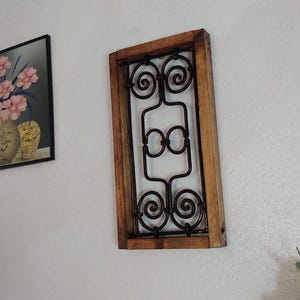 Moroccan metal Wall Decor, Moroccan Iron Window, arab Windows , panel carved wall decor ,arch art , wall art bedroom
