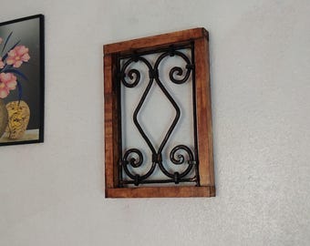 Iron window in Moroccan style, Moroccan Decor Metal Wall Panel, Islamic Holiday Decor, Bohemian Home Decor, Metal Wall Art