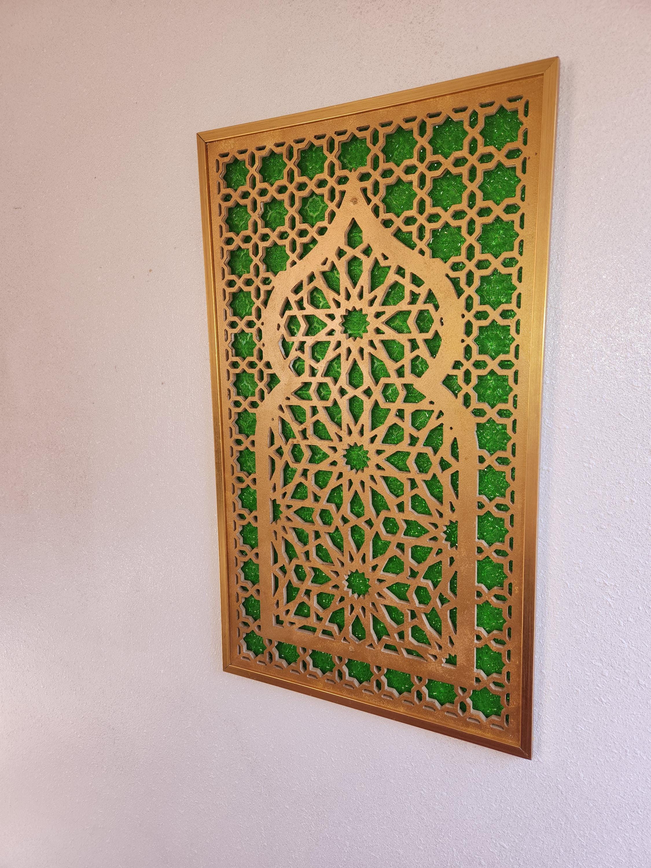 Moroccan Wood Panel,moroccan Arch, Geometric Wood Wall Art Set ...