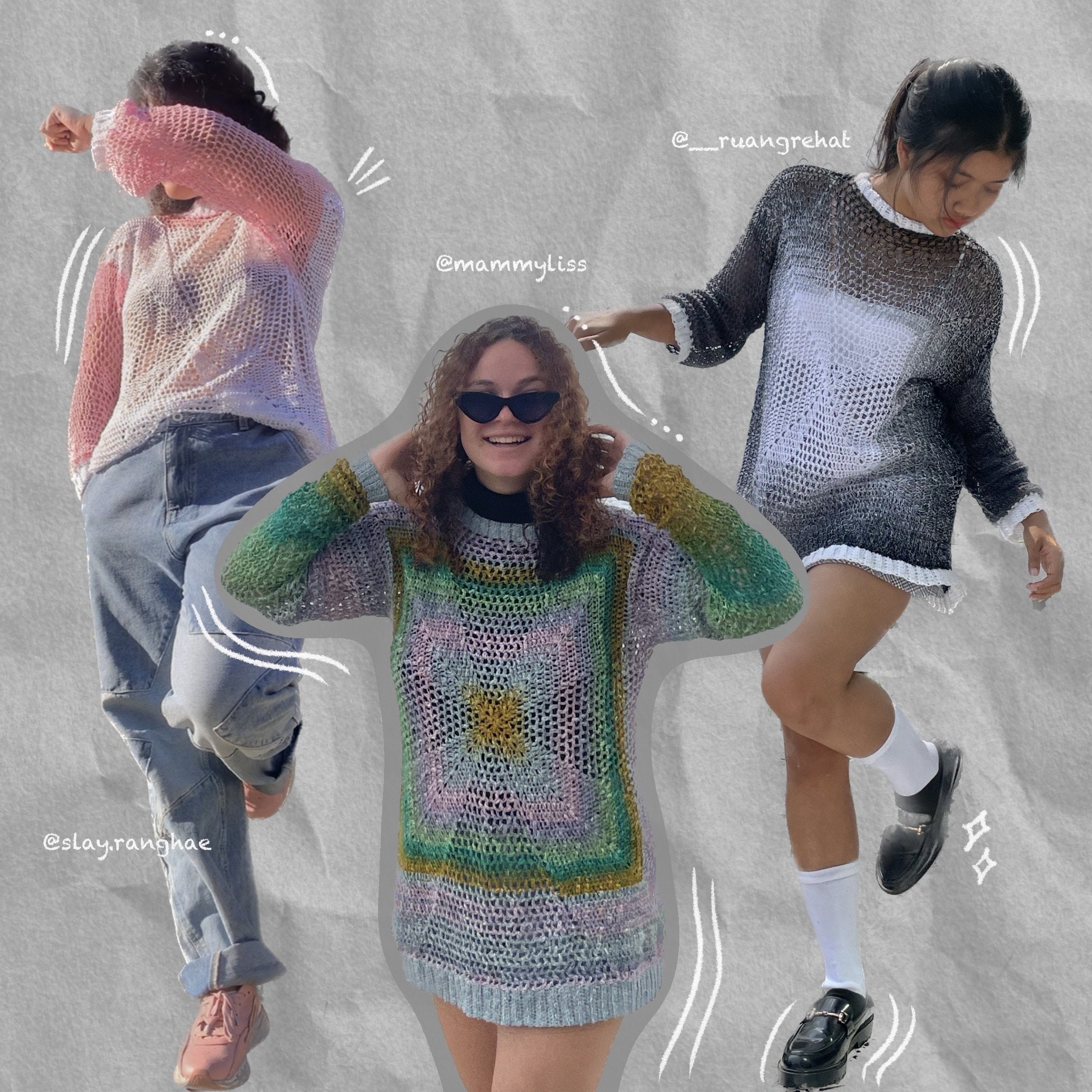 Harakay Mesh Sweater Crochet Pattern - Etsy