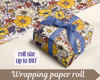 Wildflower Wrapping Paper Floral Wrap Sheet Flower Wrapping Paper for Men Gift Package Wildflower Wedding Gift Garden Wrapping Paper Roll