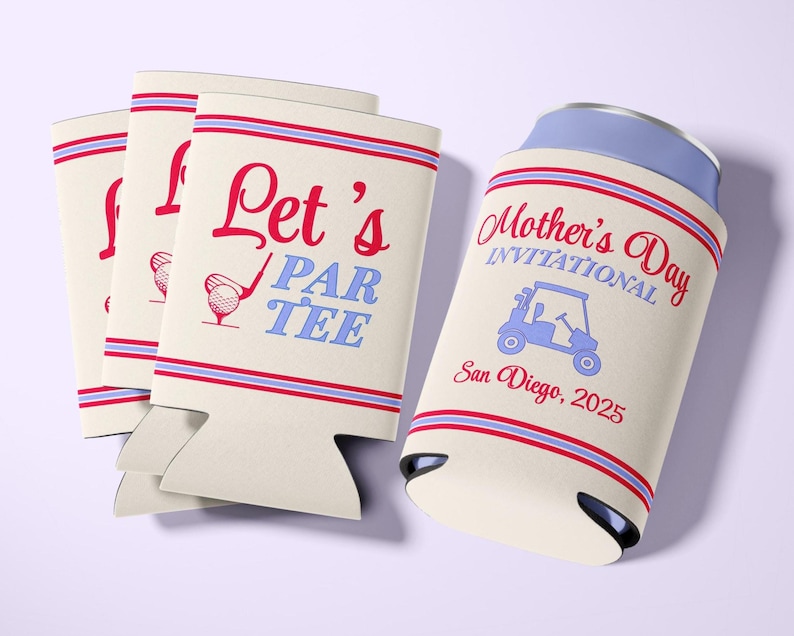 Golf Can Cooler Custom Masters Party Favor