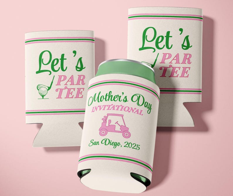 Golf Can Cooler Custom Masters Party Favor