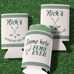 Same Hole Forever Can Cooler Golf Bachelor Party Favor Custom Bestmen Gift ParTee Drink Holder Fun Golf Wedding Weekend Can Sleeve with name