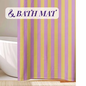 Striped Shower Curtain Purple Cottage Decor Vibrant Stripe Bathroom Curtain for Shower New House Decor Ideas Bathroom Stripe Curtain Shower