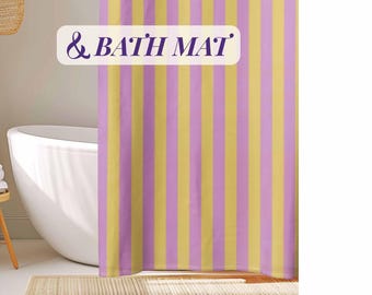 Striped Shower Curtain Purple Cottage Decor Vibrant Stripe Bathroom Curtain for Shower New House Decor Ideas Bathroom Stripe Curtain Shower