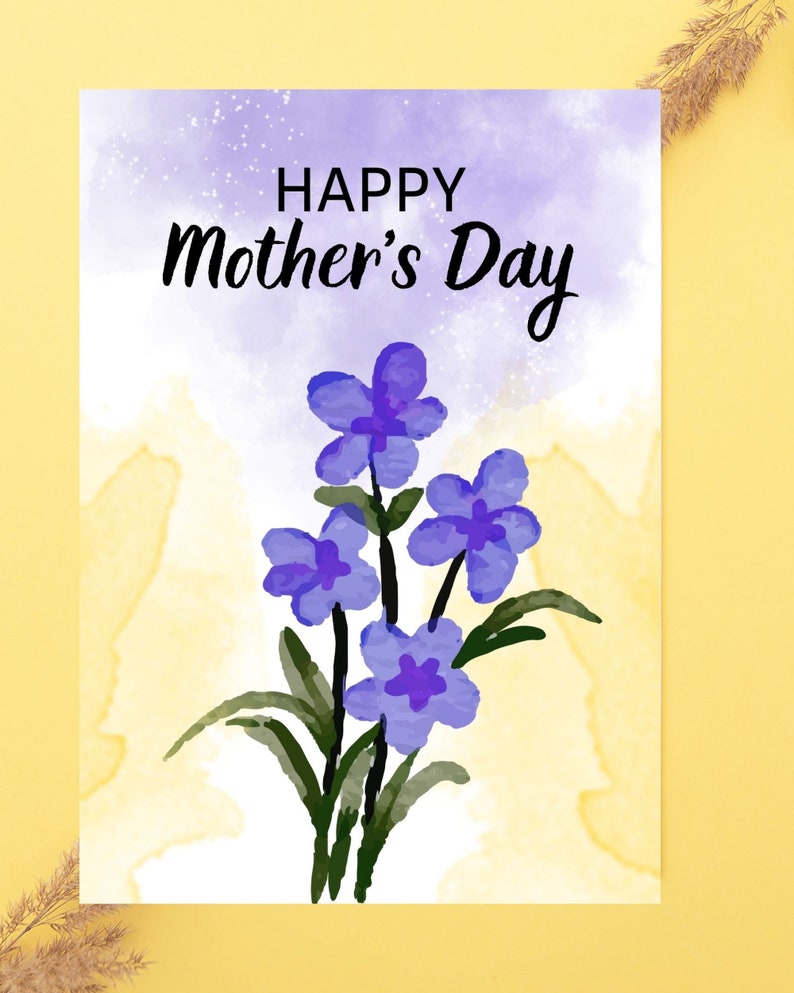 Printable Downloadable Happy Mother's Day Card Digital - Etsy