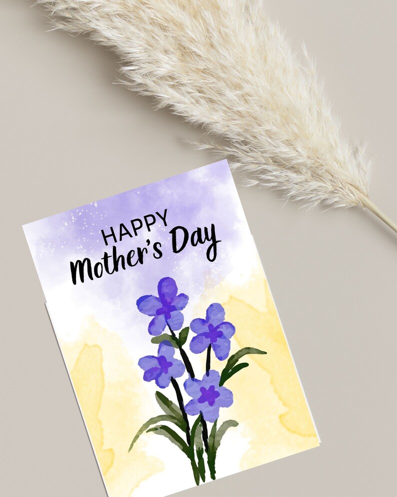 Printable Downloadable Happy Mother's Day Card Digital - Etsy