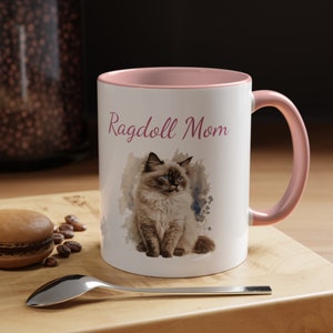 Ragdoll Mom Gift Mug Ragdoll Cat lover present watercolour ragdoll kitten coffee mug Mother&#39;s Day gift idea
