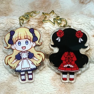 Shadows House Double-Sided! Keychains Emilico/Kate, Lou/Louise, Rum/Shirley, Barbie/Barbara, Maryrose/Rosemary, Candy/Stella, Sarah/Mia