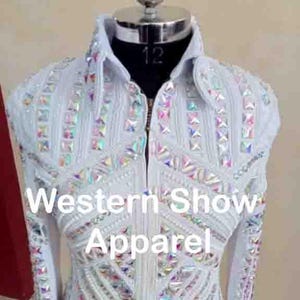Western Showmanship Jacket, Horsemanship Jacket , Western Pleasure Jacket Women Rail Jacket.