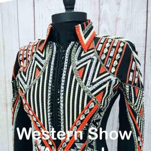 Western Showmanship Jacket, Horsemanship Jacket, Western Pleasure Jacket Women Rail Jacket.