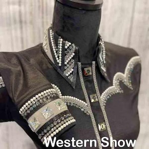 Western Custom Shirt , Showmanship, Horsemanship , Western Pleasure Show Shirt & Women Rail Shirt.