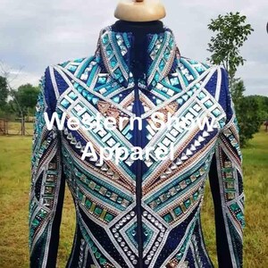 Western Showmanship Jacket, Horsemanship Jacket , Western Pleasure Jacket Women Rail Jacket.
