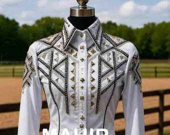 Western Show Shirt, Showmanship Horsemanship Rodeo Queen Apparel
