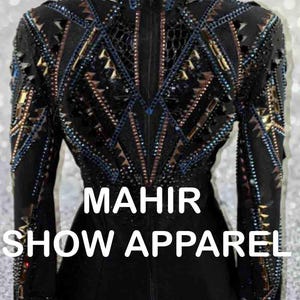 Black Showmanship Jacket, Rhinestone Western Pleasure, Women's Rail Jacket M-50 image 3