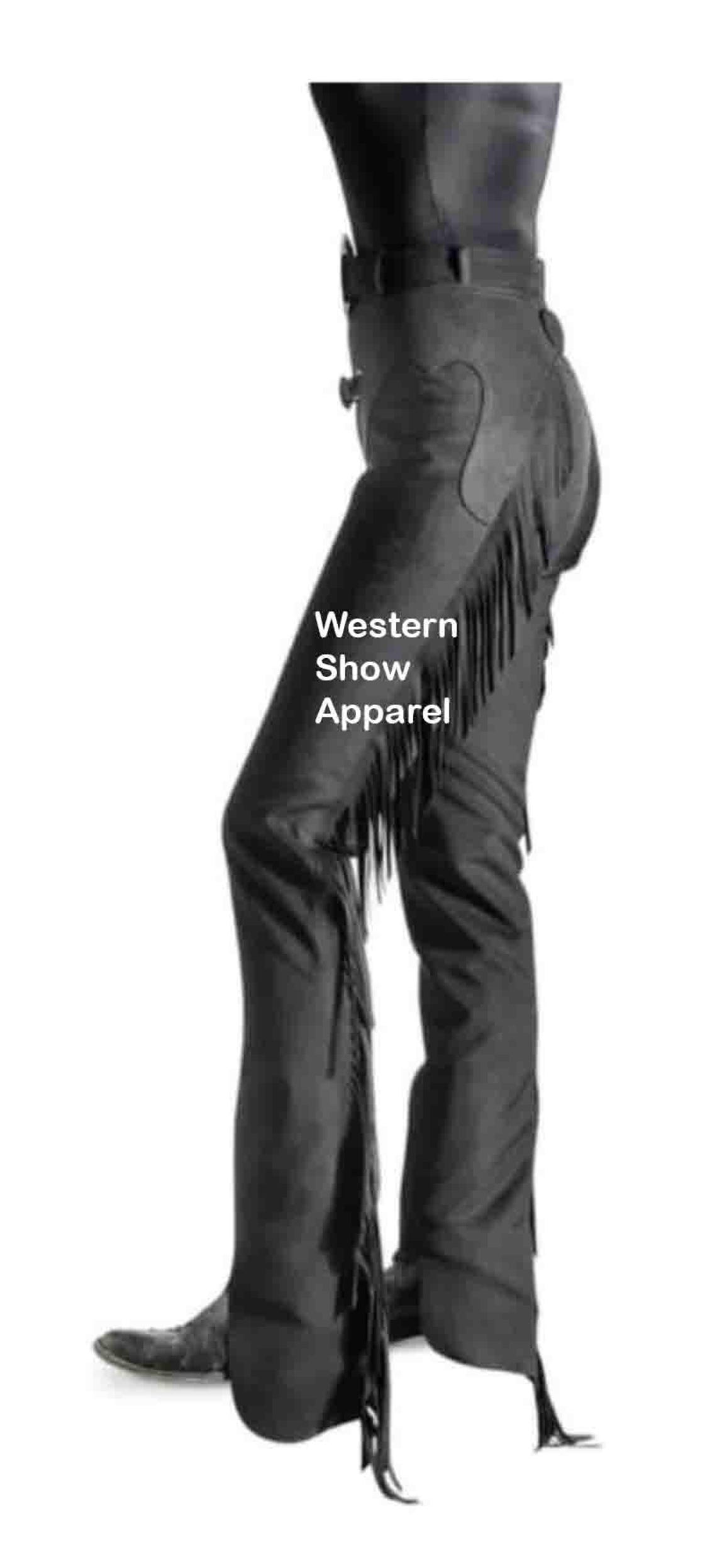 Simplicity Suede Chap Fringed Chap Custom Made Chap Hand Made Chap ...