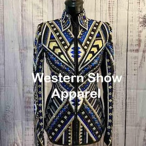 Western Showmanship Jacket, Horsemanship Jacket, Western Pleasure Jacket Women Rail Jacket.