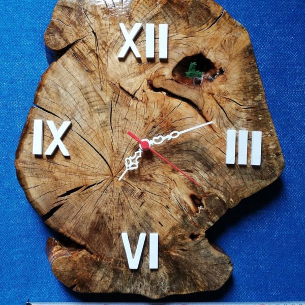 Handmade Wood Clock Etsy