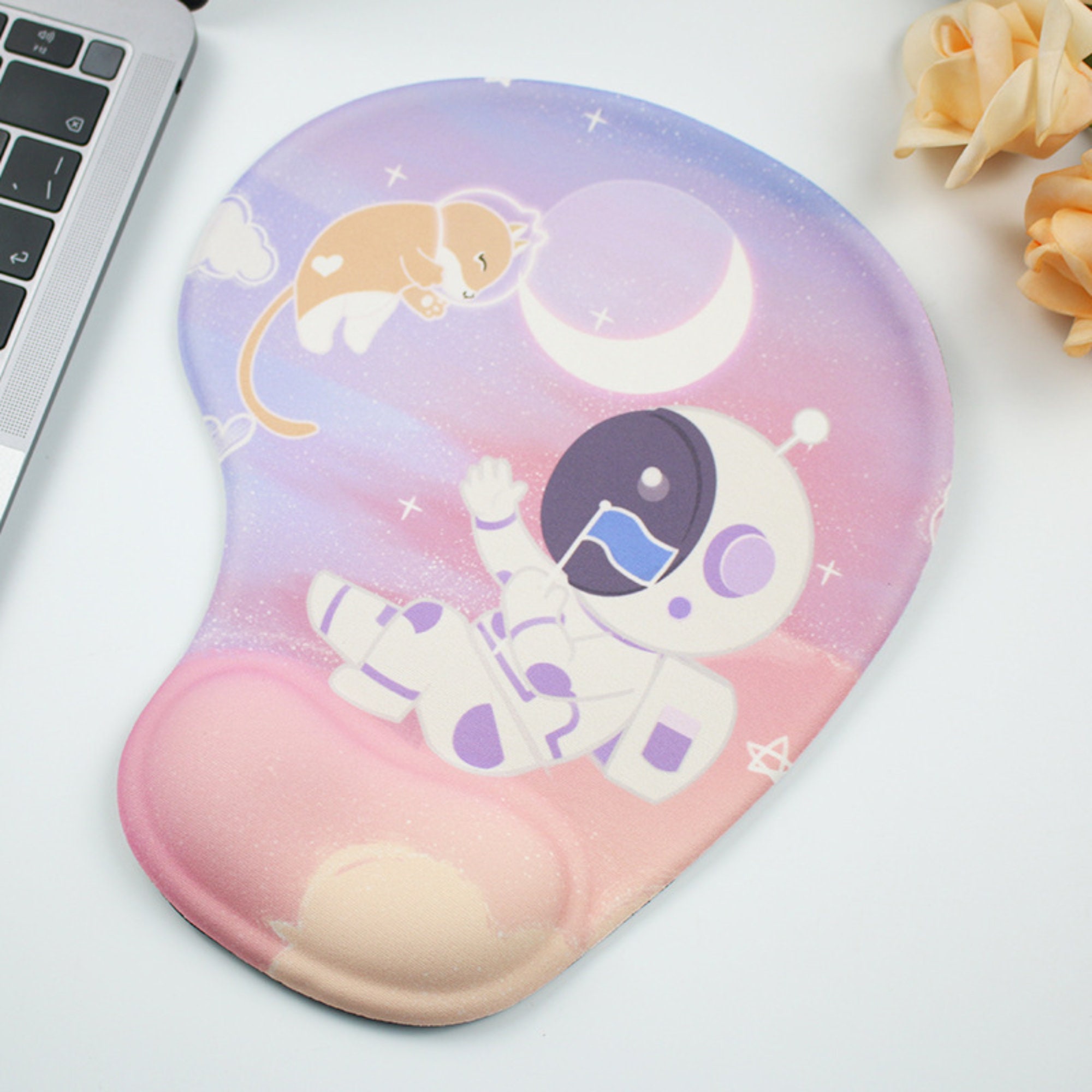 Mouse Pad Cute Small Cat Claw Wrist Rest Mouse Pads Silicone Gel Crystal  Transparent Comfort Soft Ergonomic Desk Wrist Support Mousepad Anti-Slip