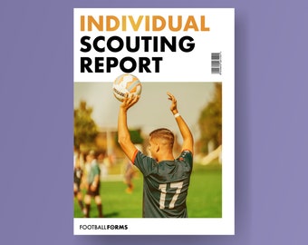 Modello per rapporto scouting individuale di calciatori - Rapporto scout avanzato/professionista