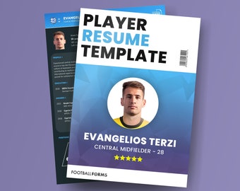 Modello di curriculum per giocatore di football - Modello di CV professionale per atleti