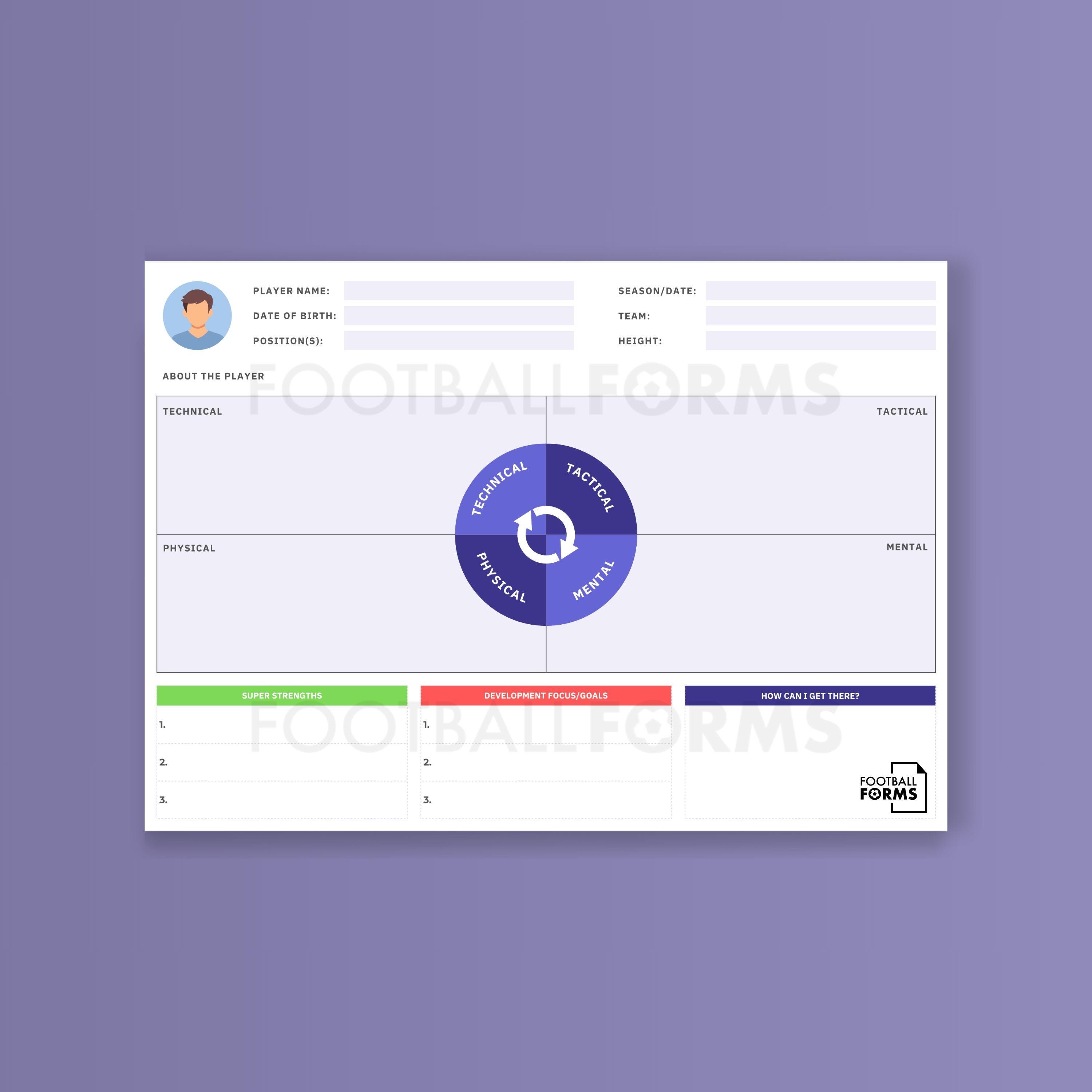 Youth Player Development Plan | Individual Football Coaching Template ...