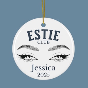 PERSONALIZED ESTHETICIAN ORNAMENT Ceramic Keepsake, Customized Future Esthetician, Beautician Gift Beauty School Esthetician Gifts Ornaments