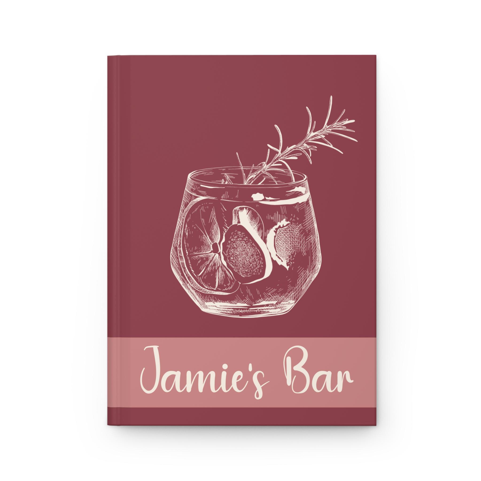 Bartender Notebook PERSONALIZED COCKTAIL RECIPE Book, Custom Cocktail Book, Mixologist ...