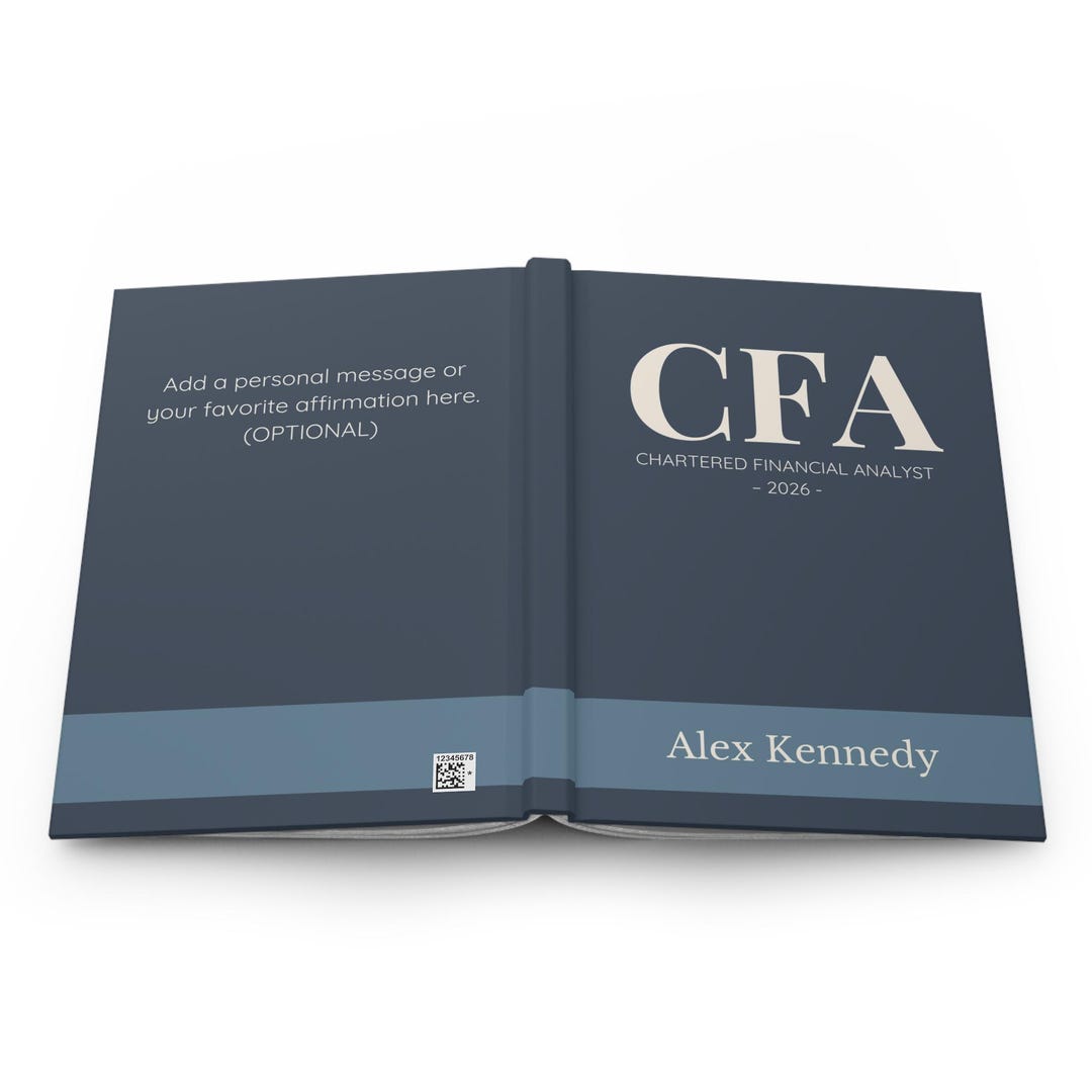 Cfa Graduation Personalized CFA Graduation Journal Notebook | Chartered Financial ...