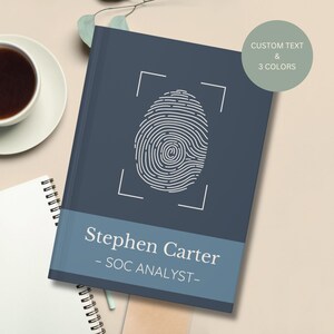 Personalized SOC Analyst Journal Notebook, CISO gifts, Security Operations Center Analyst, Cybersecurity Graduation Gift, Cyber Security