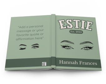 PERSONALIZED ESTHETICIAN IN Training Journal Notebook, Future Estie Gift, Custom Esthetician School Logbook, Beautician Graduation Name Book