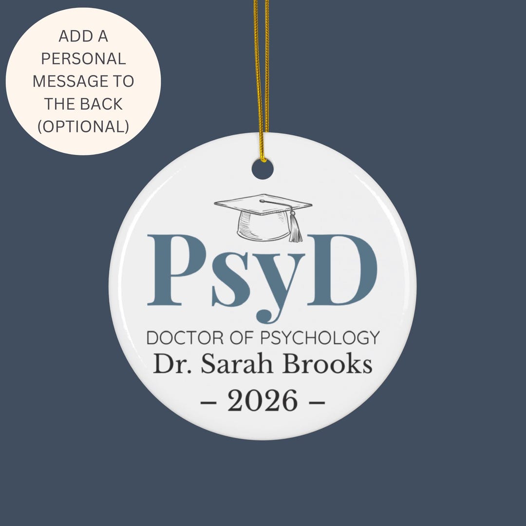 Psyd Graduation Personalized Psyd Graduation Ornament, Doctor of Psychology Gift ...